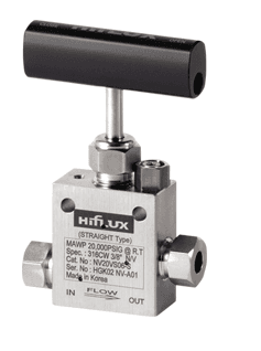 Hiflux high pressure needle valve